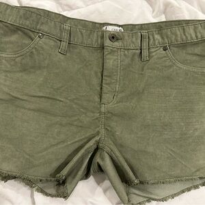 Carve Designs Olive Corduroy Shorts